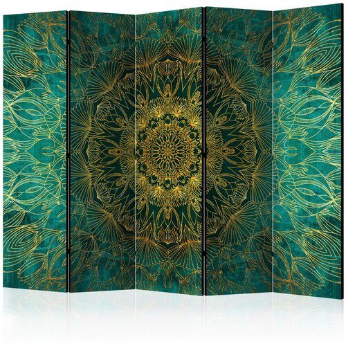 Artgeist PARAVAN 225/172/3 cm turkizna, zlate barve Cene