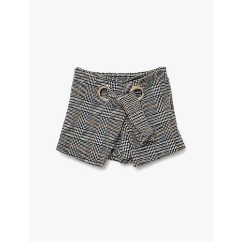 Koton Crowbar Pattern Shorts with Tie Waist Slike