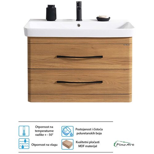 Pino Art lavabo sa ormarićem luxor f drvo 60cm 1006 Cene