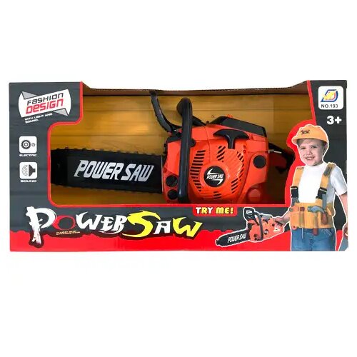 Magic Toys Power Saw Elektronska motorna žaga s svetlobnimi in zvočnimi efekti, oranžne barve Cene
