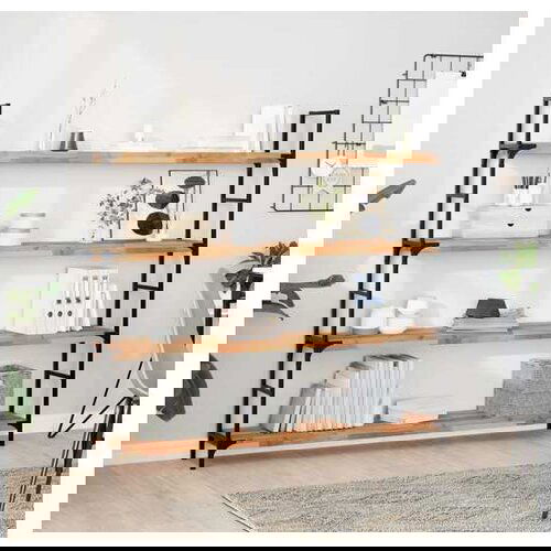 vidaXL Viseča polica 160x20x4 cm oljni premaz trden akacijev les Cene