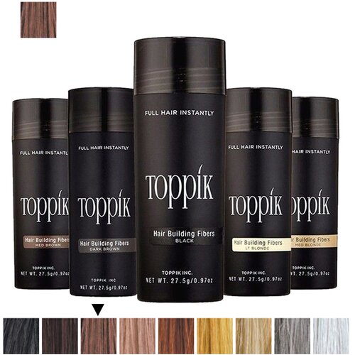 Toppik vlakna za kosu, Medium Brown / Srednje smeđa (velika 27,5 g, do 50 nanosa) Slike