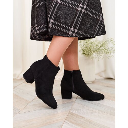 Resti Black women's low stiletto boots Referra Cijene