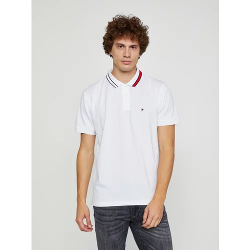 Tommy Hilfiger Sophisticated Tipping Polo majica Bela