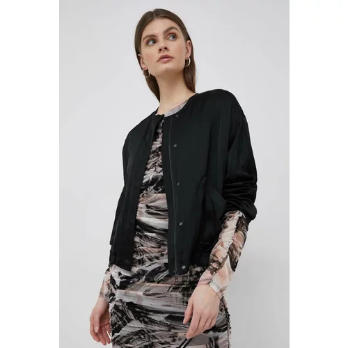 Calvin Klein Bomber jakna za žene, boja: crna, za prijelazno razdoblje