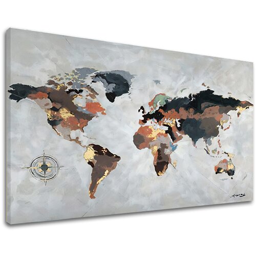  Slike na platnu mapa sveta  (autorske reprodukcije) Cene