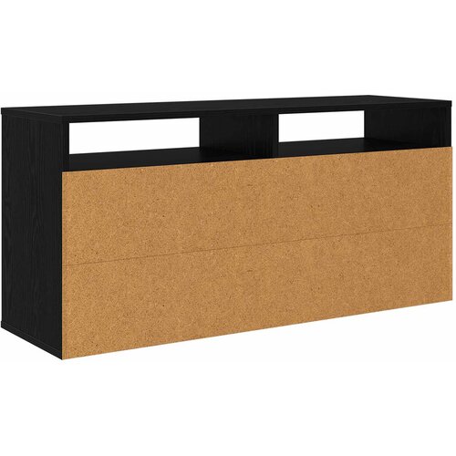  Nizak ormarić s ladicama Crni hrast 102 x 32 x 48,5 cm Slike