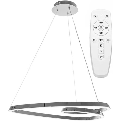 Toolight stropna svjetiljka hanging loop led + daljinski upravljač APP798-cp krom Slike