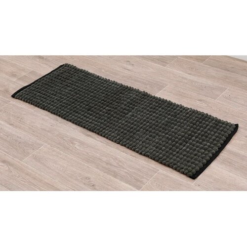 Tendance Tepih za kupatilo 45x120 cm pamuk/poliester zelena/crna Slike