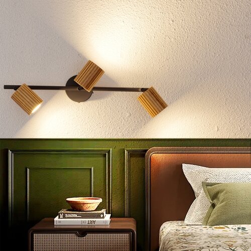  Brilagi - Spot svetiljka MODERN WOOD 3xGU10/8W/230V drvo/crna Slike