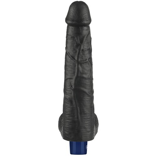 Lovetoy 2024 Real Softee Rechargeable Vibrating Dildo 10.5&amp;quot; Black Slike
