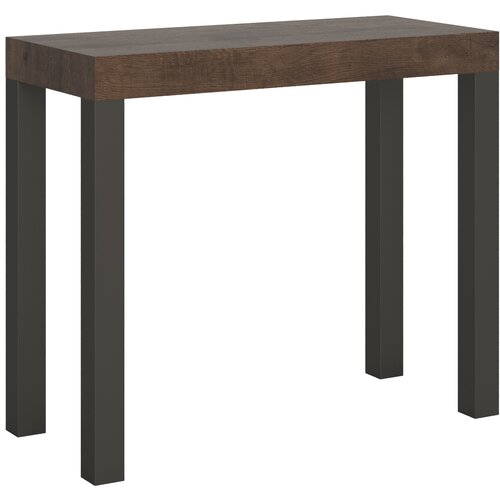 Ityhome 90 x 77 konzolna miza rjava, (20847684) Slike