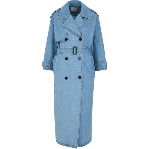 Orsay Blue Women's Denim Trench Coat - Women Cene