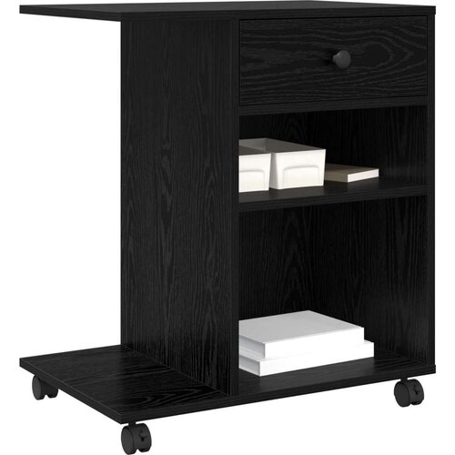  Držač za printer Crni hrast 60 x 40 x 68.5 cm Konstruirano drvo Slike