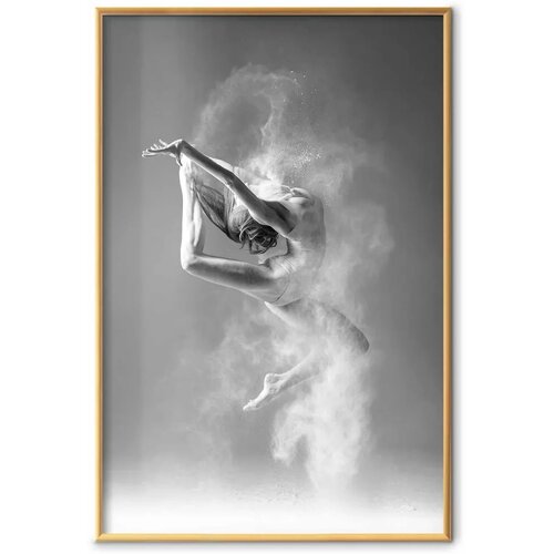  Plakat - Ballerina 21x30 Zlatni okvir Slike