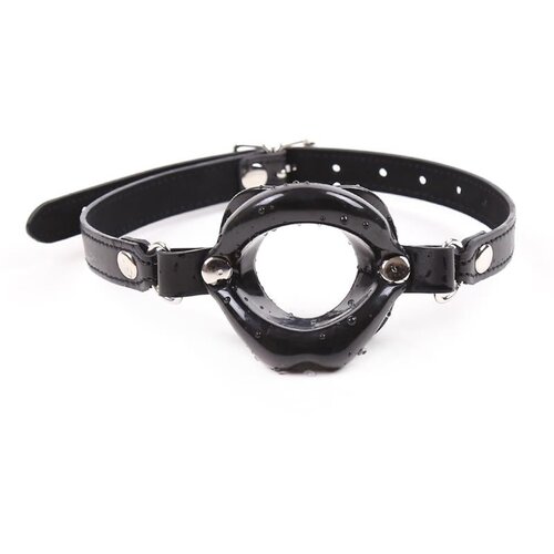 LATETOBED gag ball mouth shaped black Cene