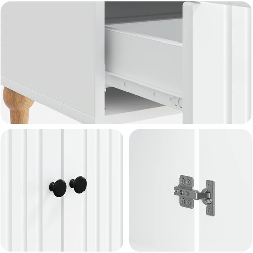  Kreveta s ladicama Bijela 66 x 34,5 x 95 cm Konstruirano drvo Slike