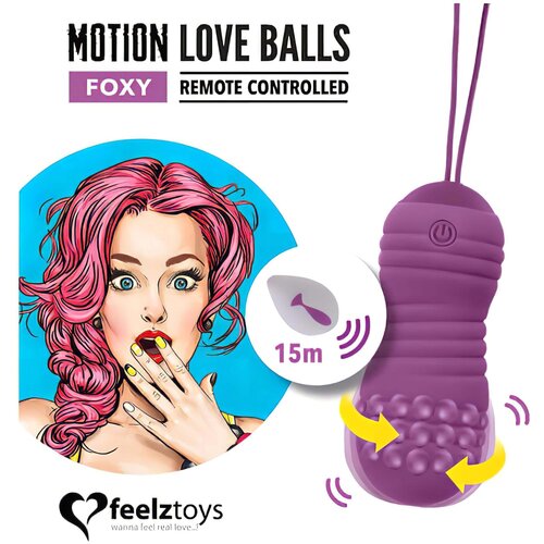 Feelztoys Vibracijski jajček - Motion Love Balls Foxy Slike