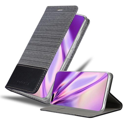 Cadorabo Ohi&scaron;je, združljiv s Huawei v sivi črni barvi - za&scaron;čitni pokrov z magnetnim zapiranjem, stoječo funkcijo in režo za kartico, (20573114) Cene