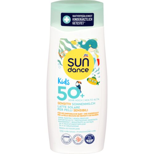 sundance kids sensitiv mleko za zaštitu od sunca za decu spf 50+ 200 ml Slike