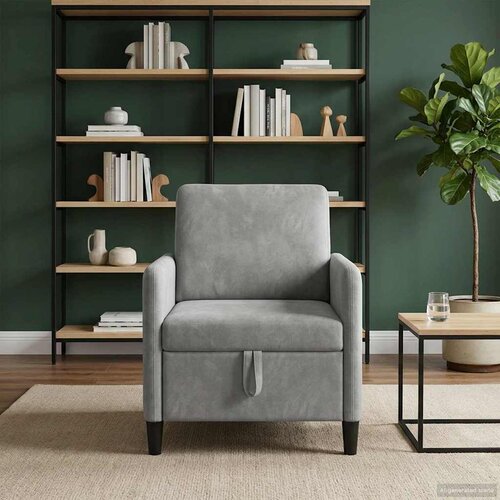 SOFA s pohranom Svjetlosiva 72 x 78 x 87 cm Poliester Slike