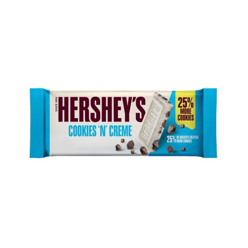HERSHEY&amp;#039;S Čokolada bijela sa komadićima keksa 90g Slike