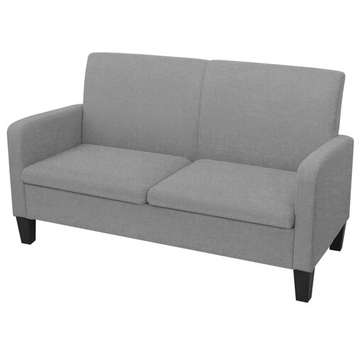 vidaXL Kavč dvosed 135x65x76 cm svetlo sive barve Cene