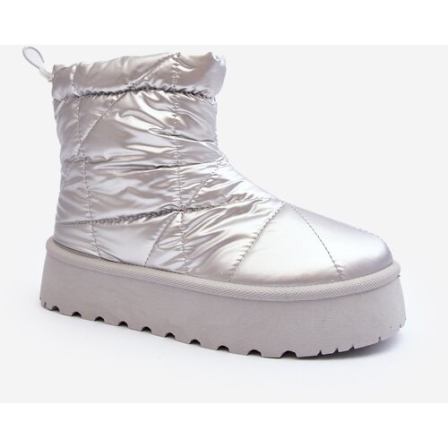 Kesi Silver women's Fionia snow boots on a massive platform Slike