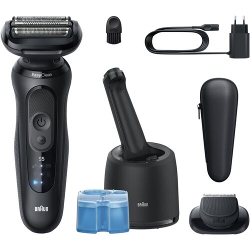 Braun Series 5 52-N7200cc električni brivnik s čistilno in polnilno postajo SmartCare Black 1 kos Cene