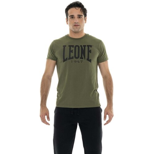 Leone 1947 Majice s kratkimi rokavi Man T-Shirt Short Sleeves Big Logo Zelena Slike
