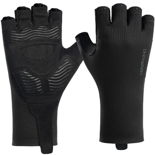 INF Kolesarske rokavice pol prstov, zračne z 5mm SBR blazinico Black XL, (5000324339) Cene