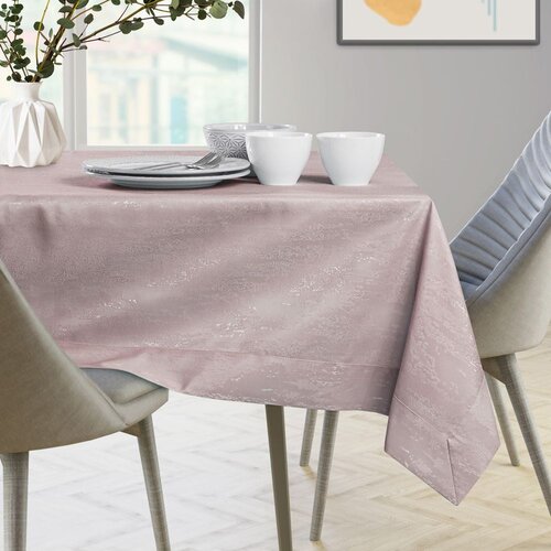 AmeliaHome Stolnjak Vesta s man&amp;scaron;etom 140x500 cm, puderasto roza Slike