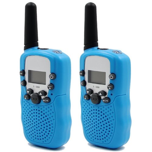 Mini radio stanice walkie talkies za djecu plave SET 2/1 Slike