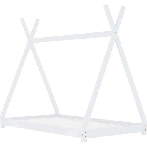 VidaXL Otro&amp;scaron;ki posteljni okvir bel iz trdne borovine 70x140 cm, (20650882) Slike