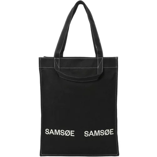 Samsøe Samsøe Shopper torba 'Salucca' crna / bijela