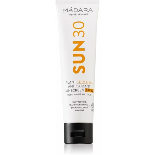 MÁDARA plant stem cell antioxidant body sunscreen spf 30