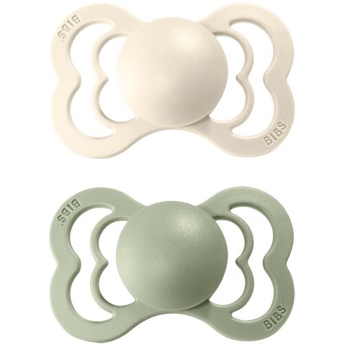 Bibs Supreme Natural Rubber Size 2: 6+ months duda Ivory / Sage 2 kos Cene