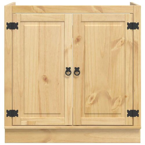  Cabinet s pohranom Med 80 x 46 x 81 5 cm Čvrsto borovo drvo Slike