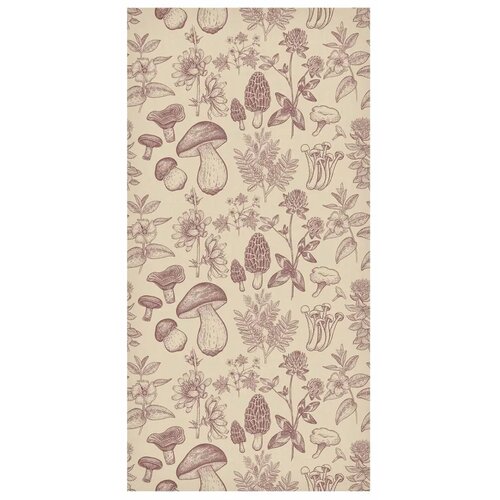  Tapeta - Beige mushrooms and herbs 50x1000 Cene