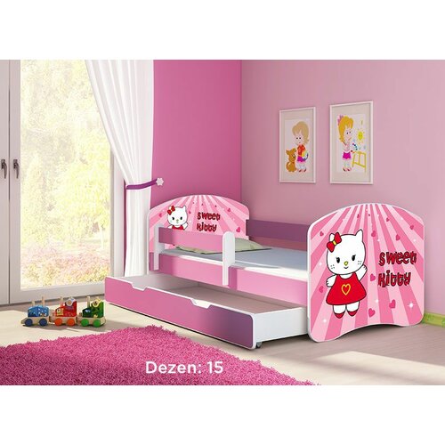 ACMA dečiji krevet ii 180x80 f + dušek 6 cm pink 15 Cene