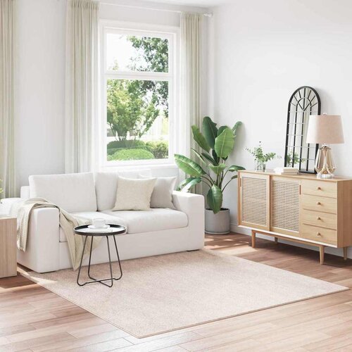  Protuklizni Shaggy Tepih Krema 200 x 200 cm PP Cijene