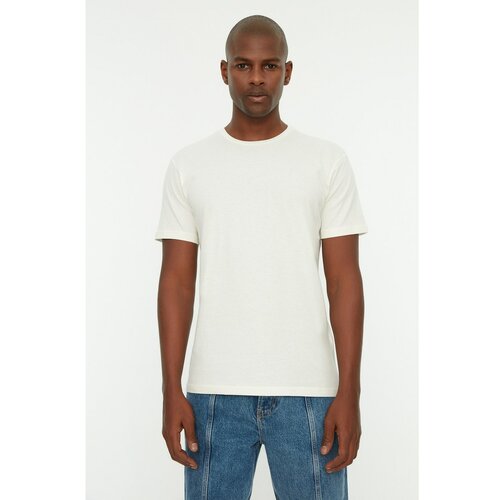 Trendyol Stone Men Basic 100% Cotton Regular Fit Crew Neck T-Shirt Cene