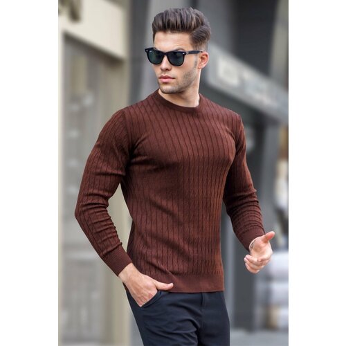Madmext Sweater - Brown - Fitted Slike