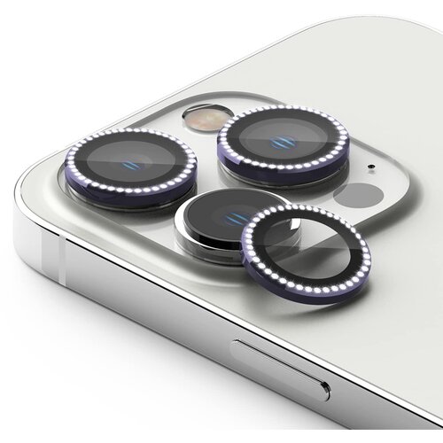  zaštita za kameru cirkon za iphone 11 / iphone 12 / 12 mini tamno ljubicasta Cene