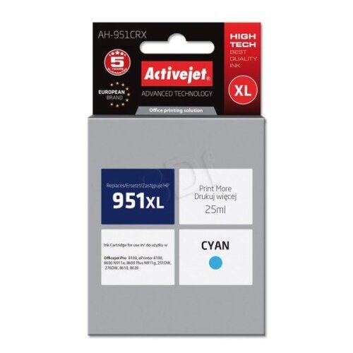 Activejet cyan črnilo HP CN046AE 951XL Cene