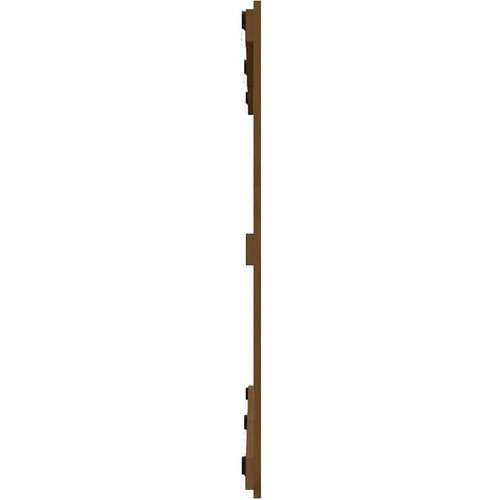  Uzglavlje za krevet boja meda 127,5x3x90 cm masivna borovina Slike