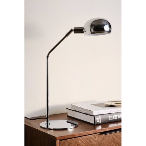 Jotex Željezna stolna lampa sa savitljivom konstrukcijom u sjajno srebrnoj boji (visina 59 cm) Lincon &amp;ndash; Slike