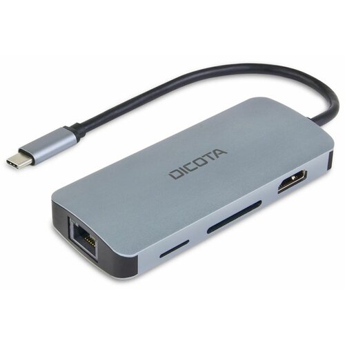 Dicota USB-C 8-in-1 Multi Hub 4K PD 100W silver Slike