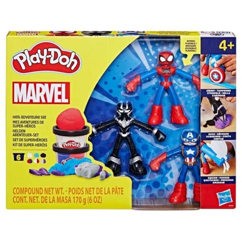 PLAY-DOH Play-Doh: Marvel - Herojske pustolovine set plastelina s 3 figuricama - Cijene