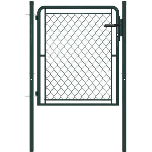 vidaXL Vrtna vrata čelična 100 x 75 cm zelena Cijene